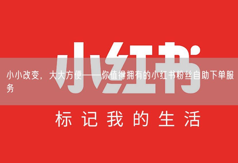 小小改变，大大方便——你值得拥有的小红书粉丝自助下单服务